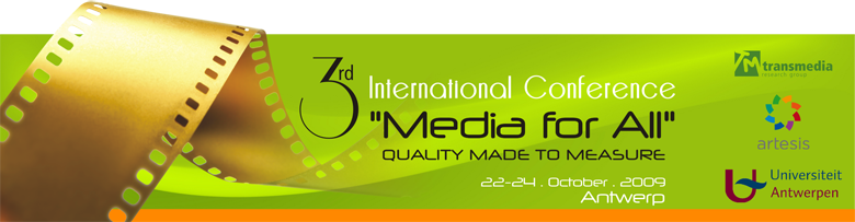 3rd International Conference "Media for All"